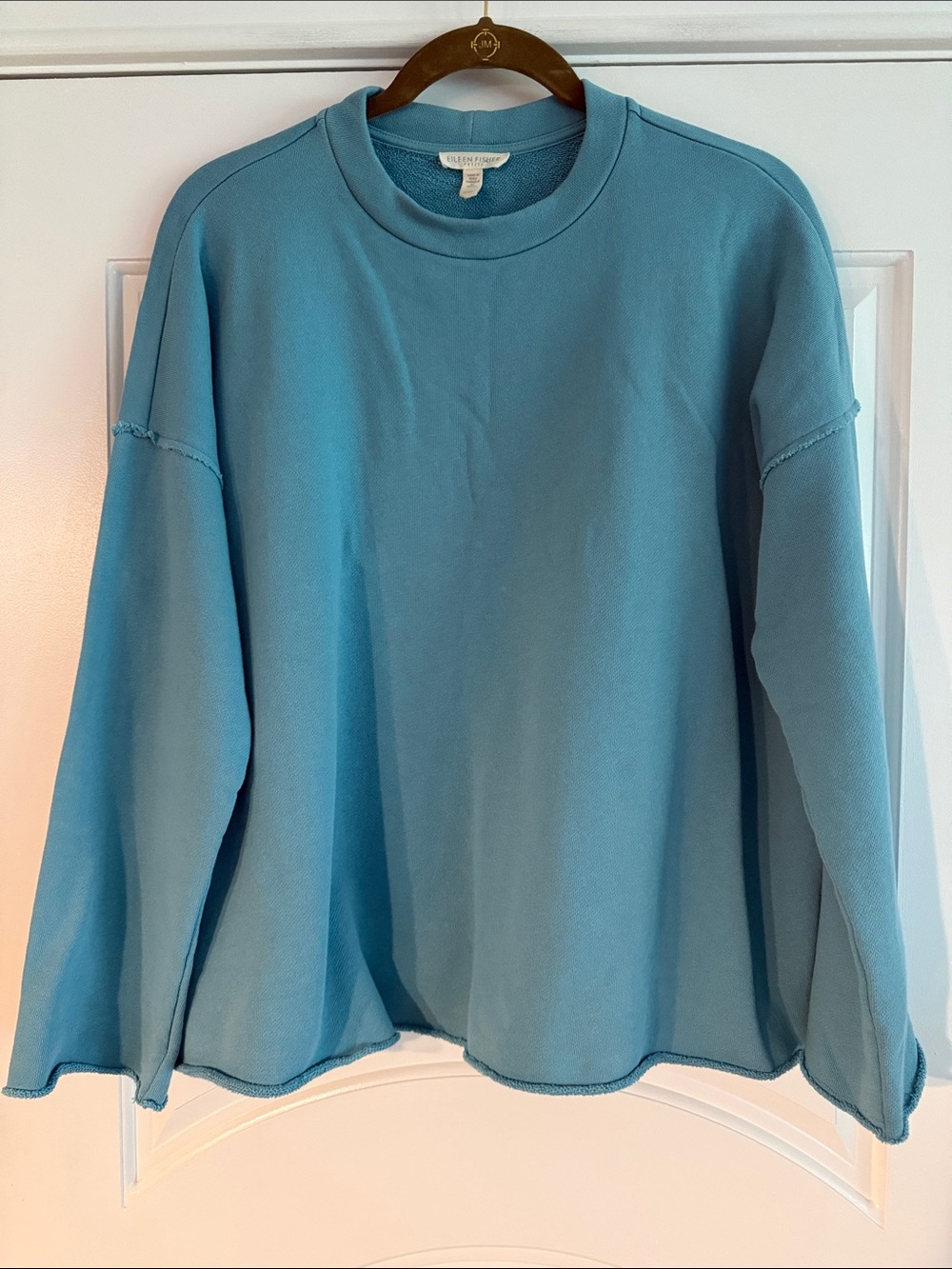 Organic Cotton French Terry Sweatshirt by Eileen Fisher EUC